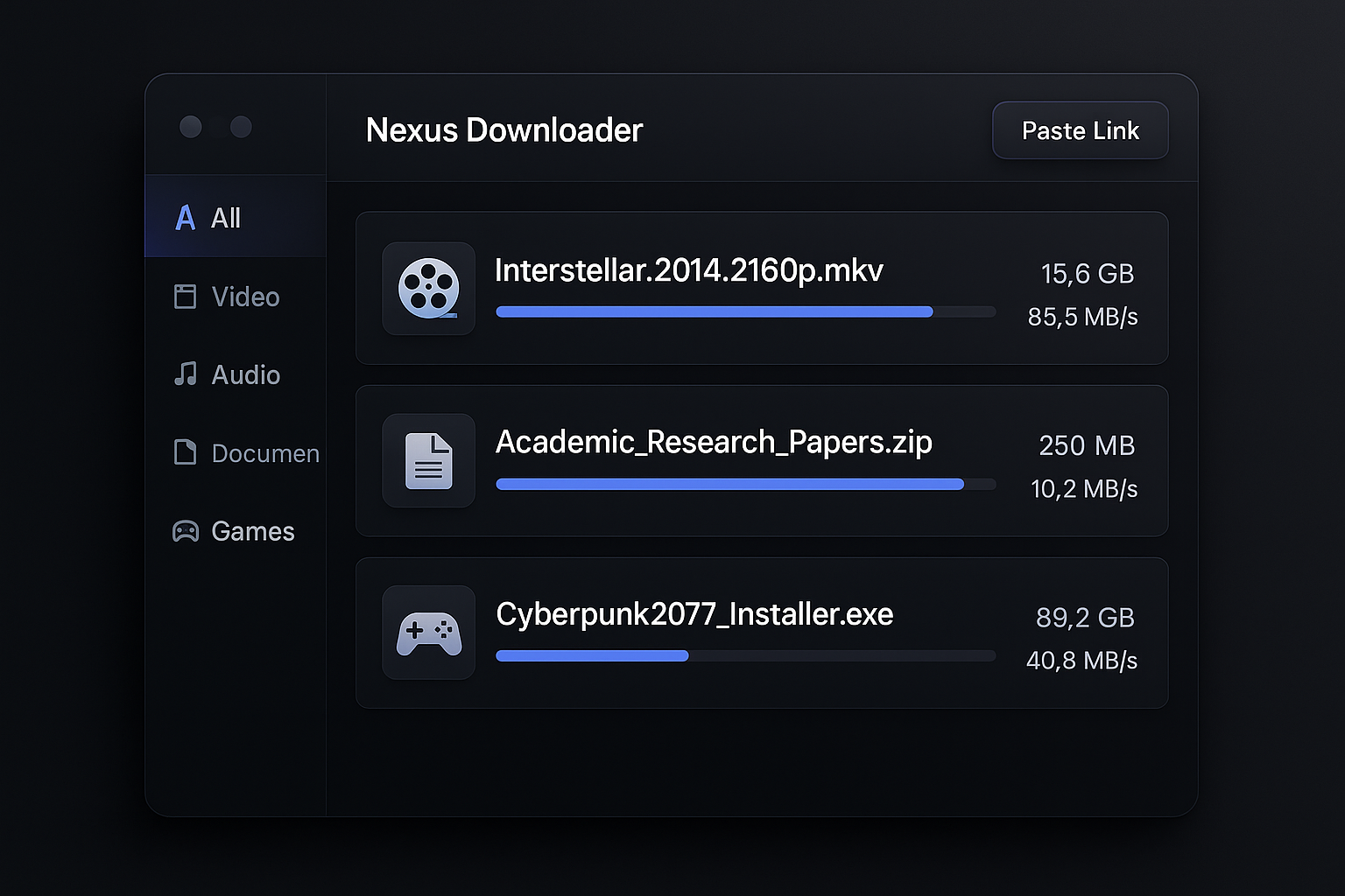 Nexus Downloader App Screenshot