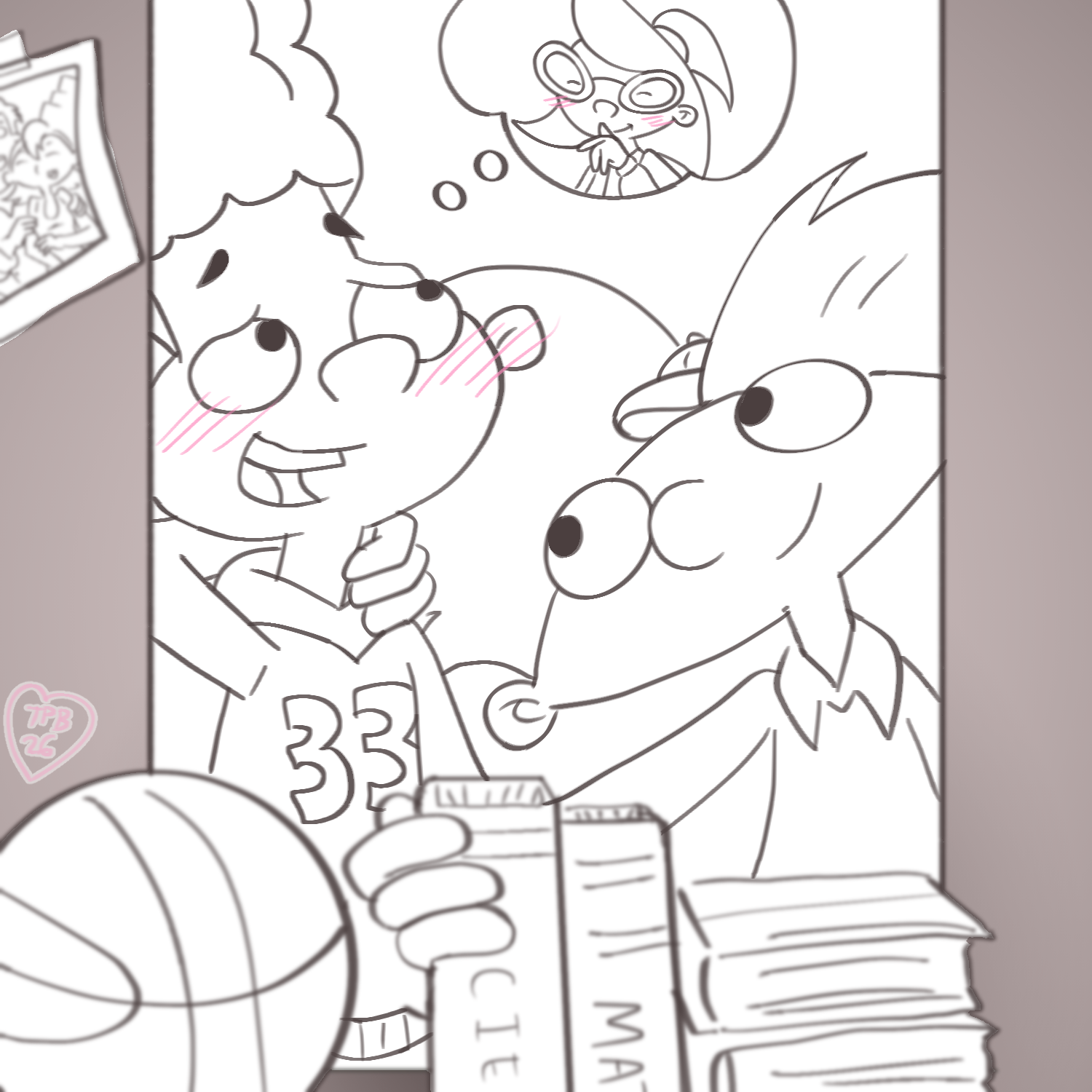 Gerald meeting Arnold at his locker