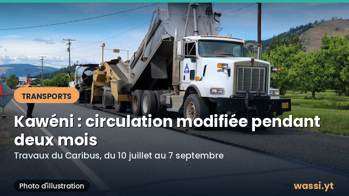 Travaux du Caribus à Kawéni : circulation modifiée jusqu'au 7 septembre