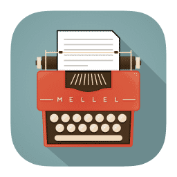 Mellel logo — word processor for scholars and long documents on Mac by RedleX