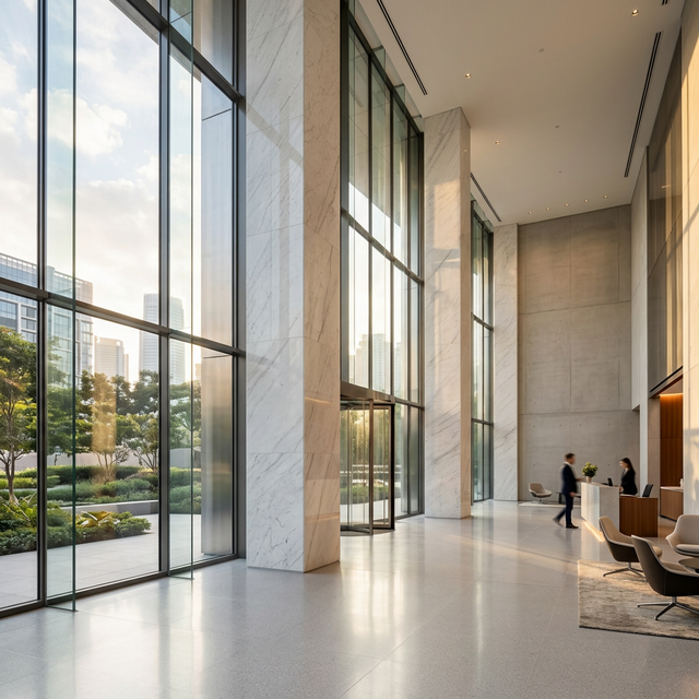 Sleek Modern Financial Architecture