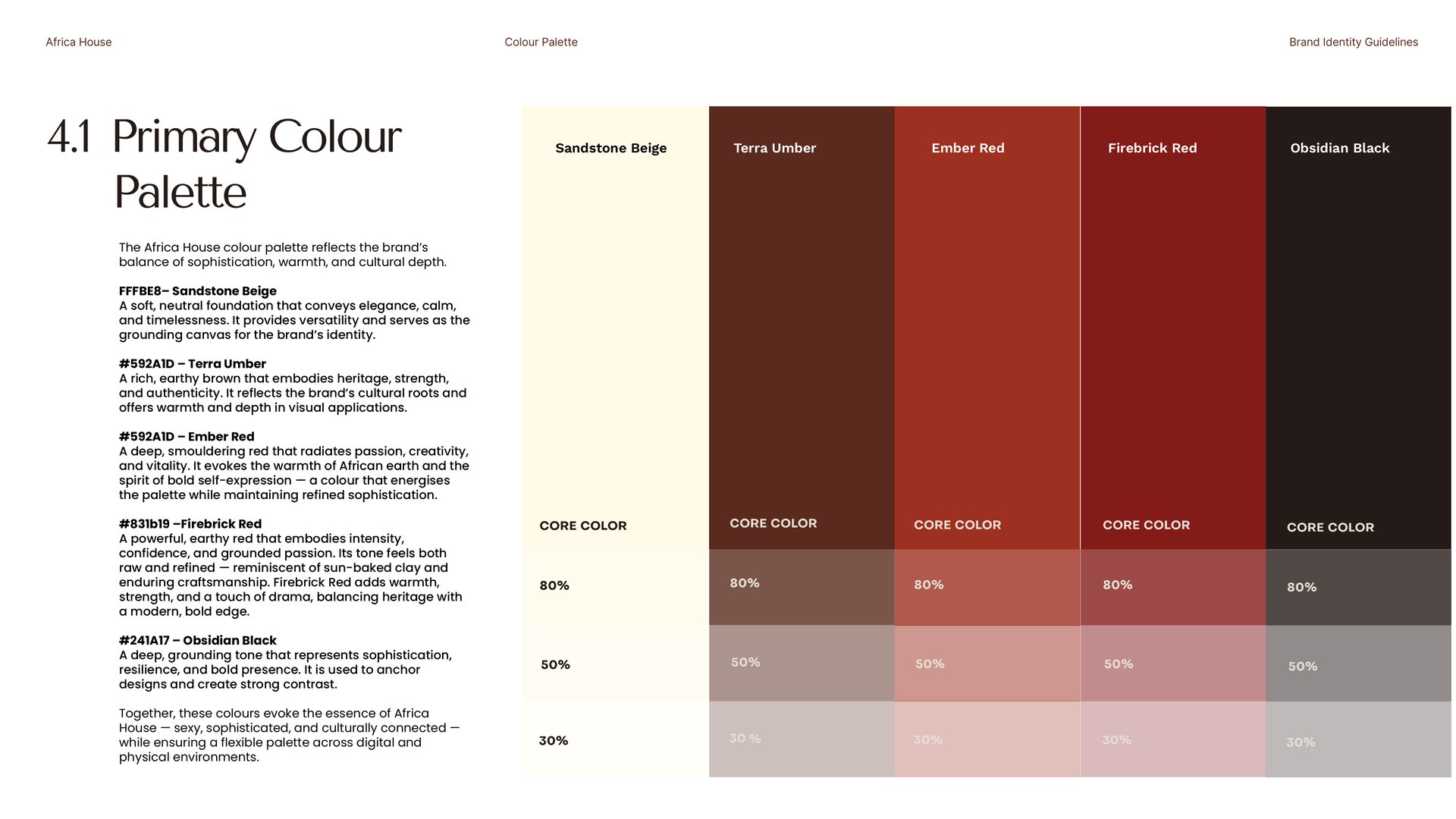 Storytelling colours, *for accents.*