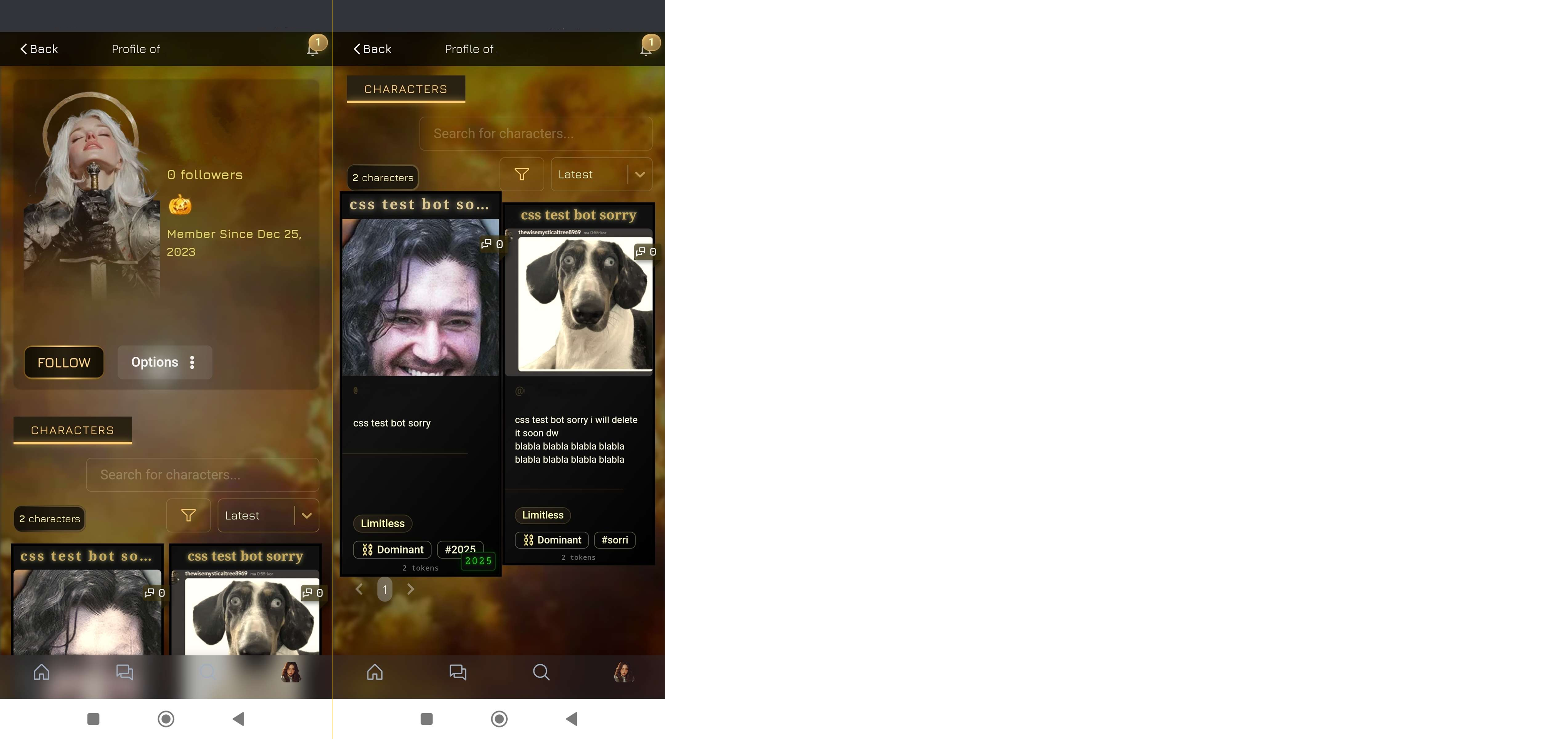 mobile view mobile view
