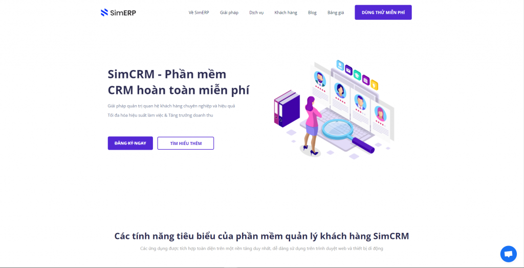 Phần mềm SimCRM
