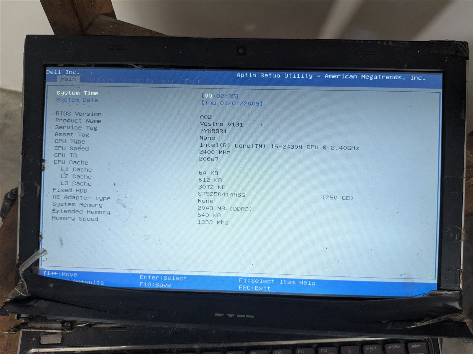 Laptop Dell Vostro V131 Core i5