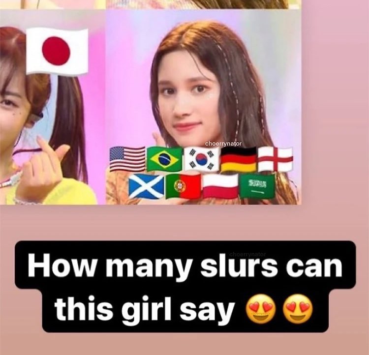 How many slurs can this girl say