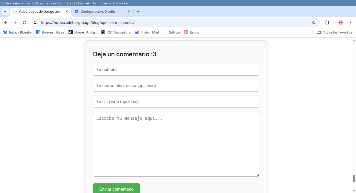 Comentarios modo claro