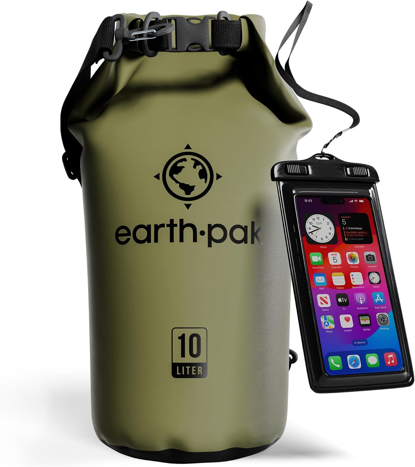 Earth Pak Waterproof Dry Bag, 10L