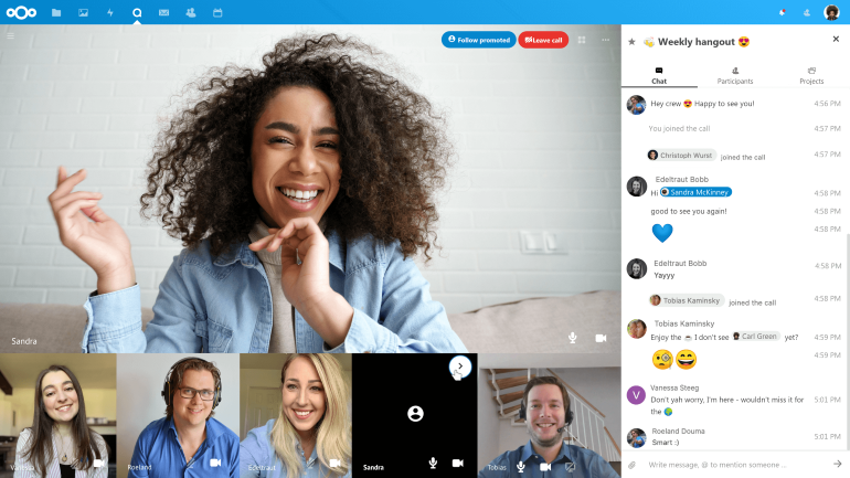 nextcloud-talk-1 Họp từ xa với Nextcloud Talk