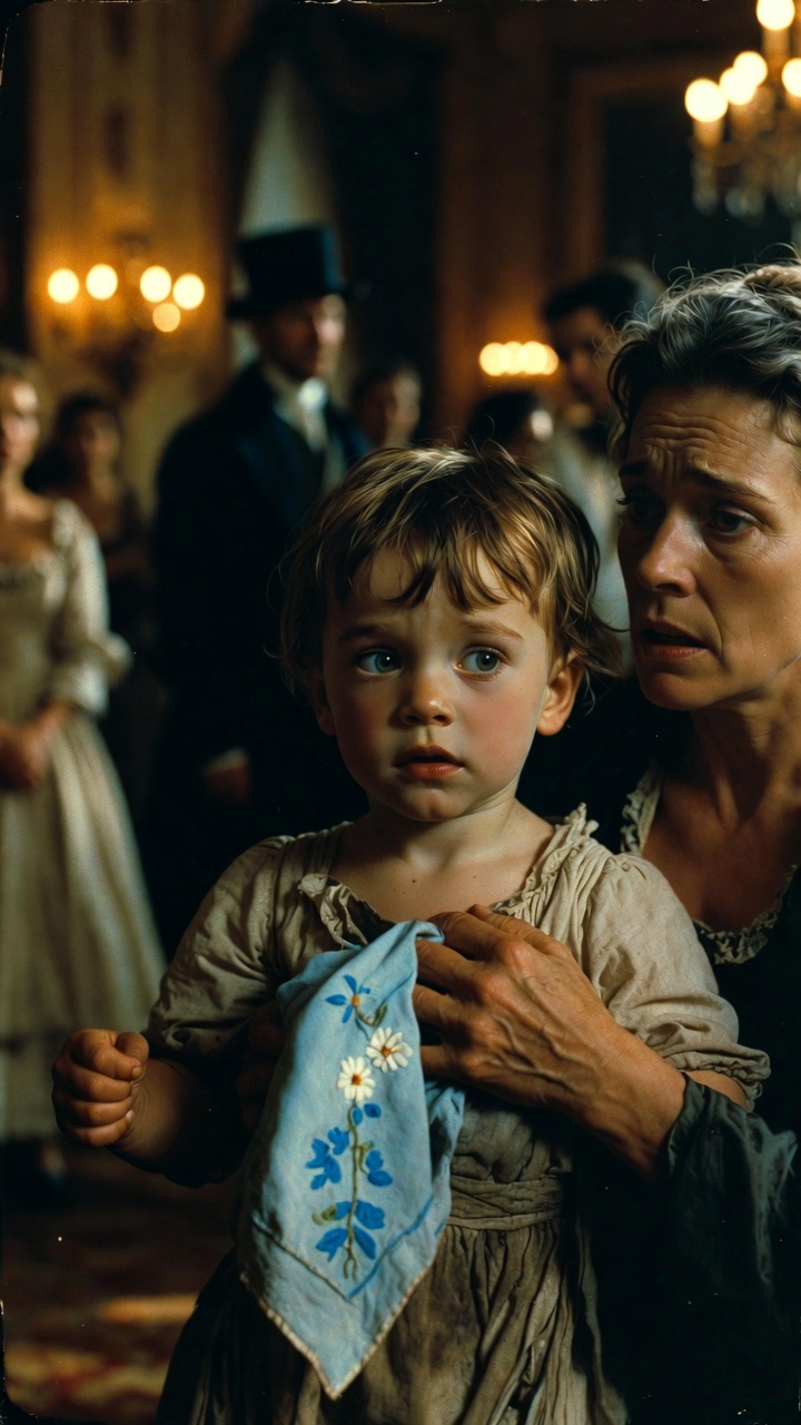 When the Silent Toddler Clutched a Maid’s Blue-Flower Handkerchief After the Ballroom Scene — Logan Mercer Found the Hidden Footage That Tore His House Apart