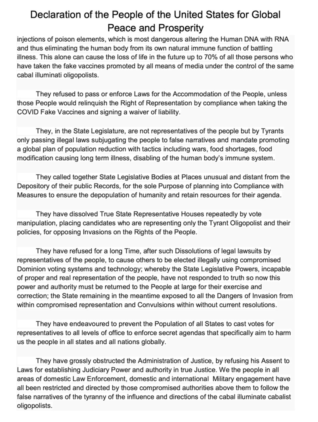 突发事件:Charlie Ward 呈现美国独立宣言2021|作者 Kat