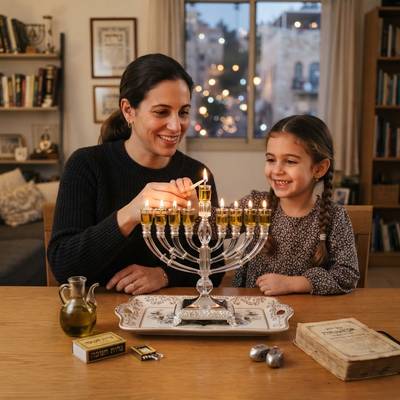 טרנדים בעיצוב יודאיקה לחנוכה: חנוכיות שמן, כסף וקריסטל