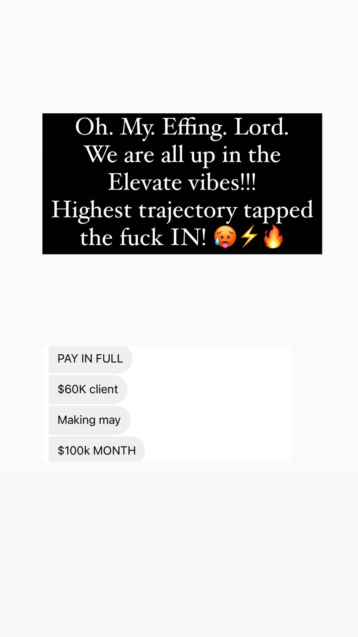 Client 100k month