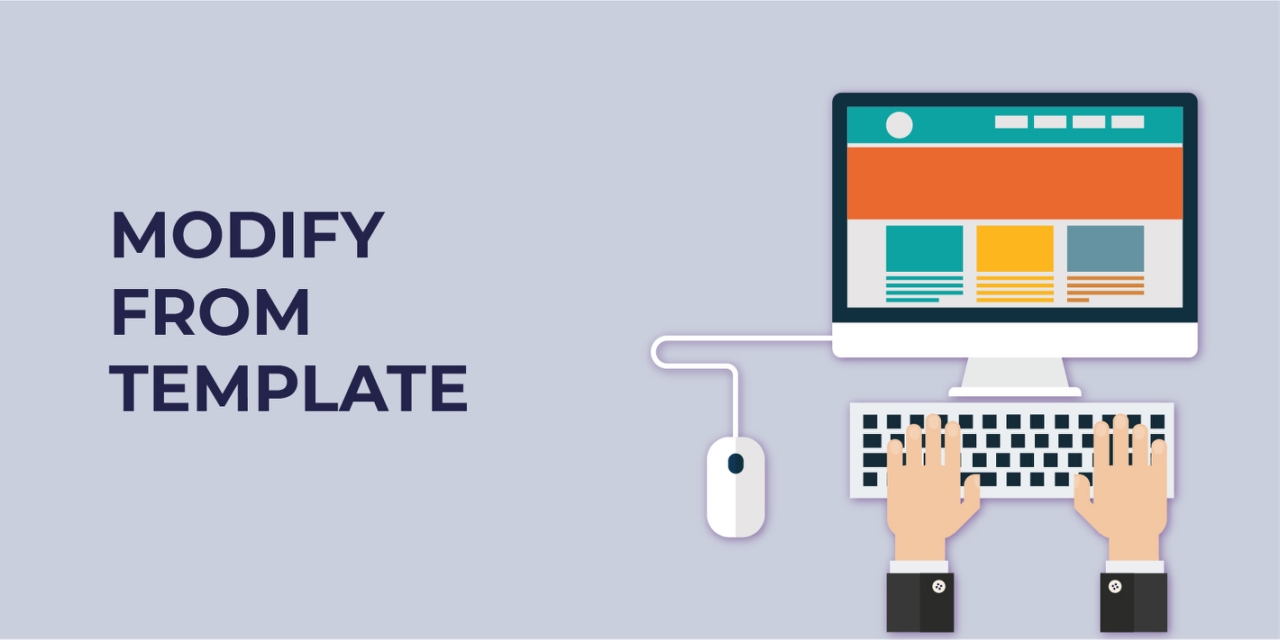 thiết kế giao diện web modify from template