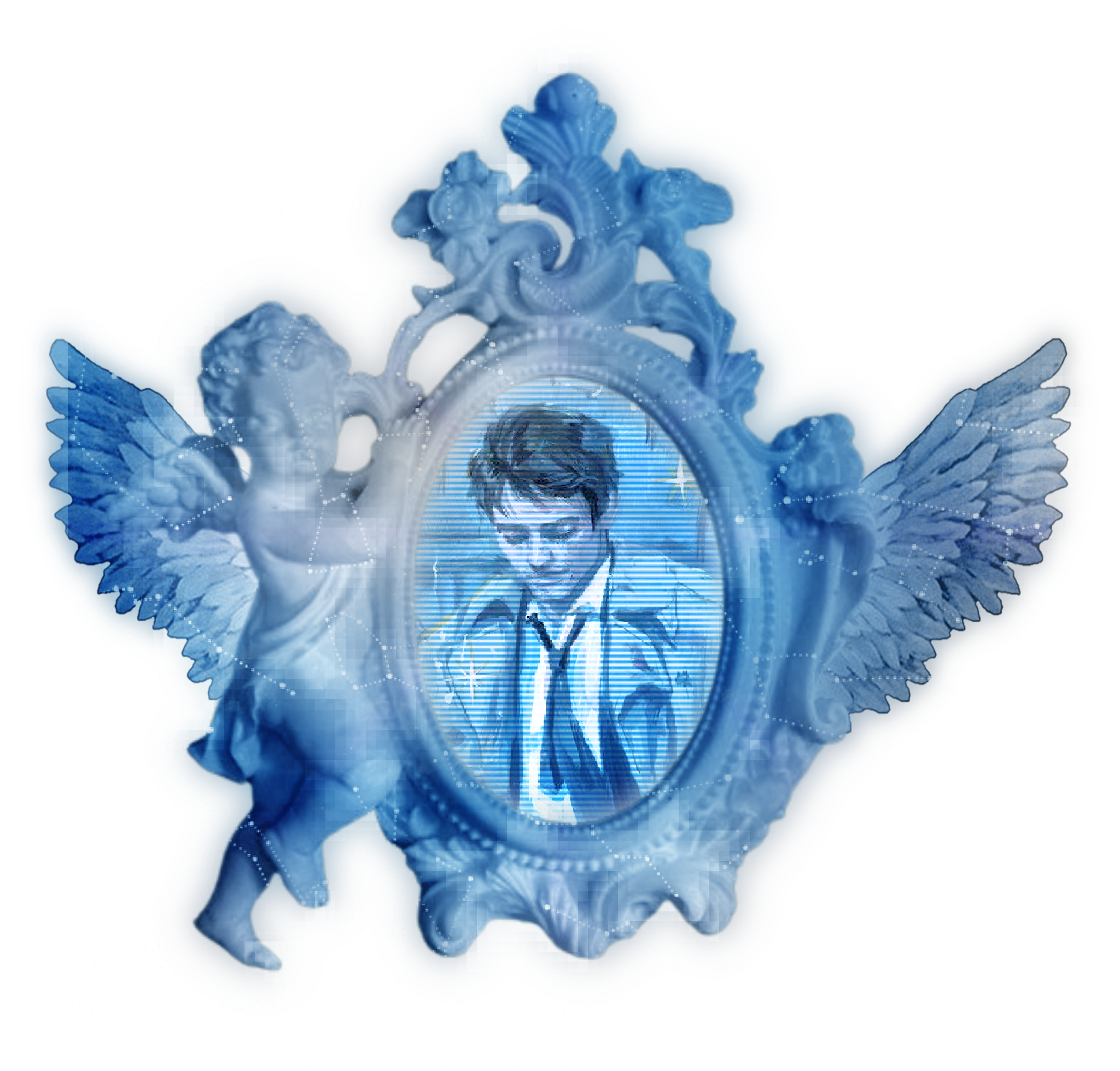 image of castiel || frame credit to Nimaiuframes!