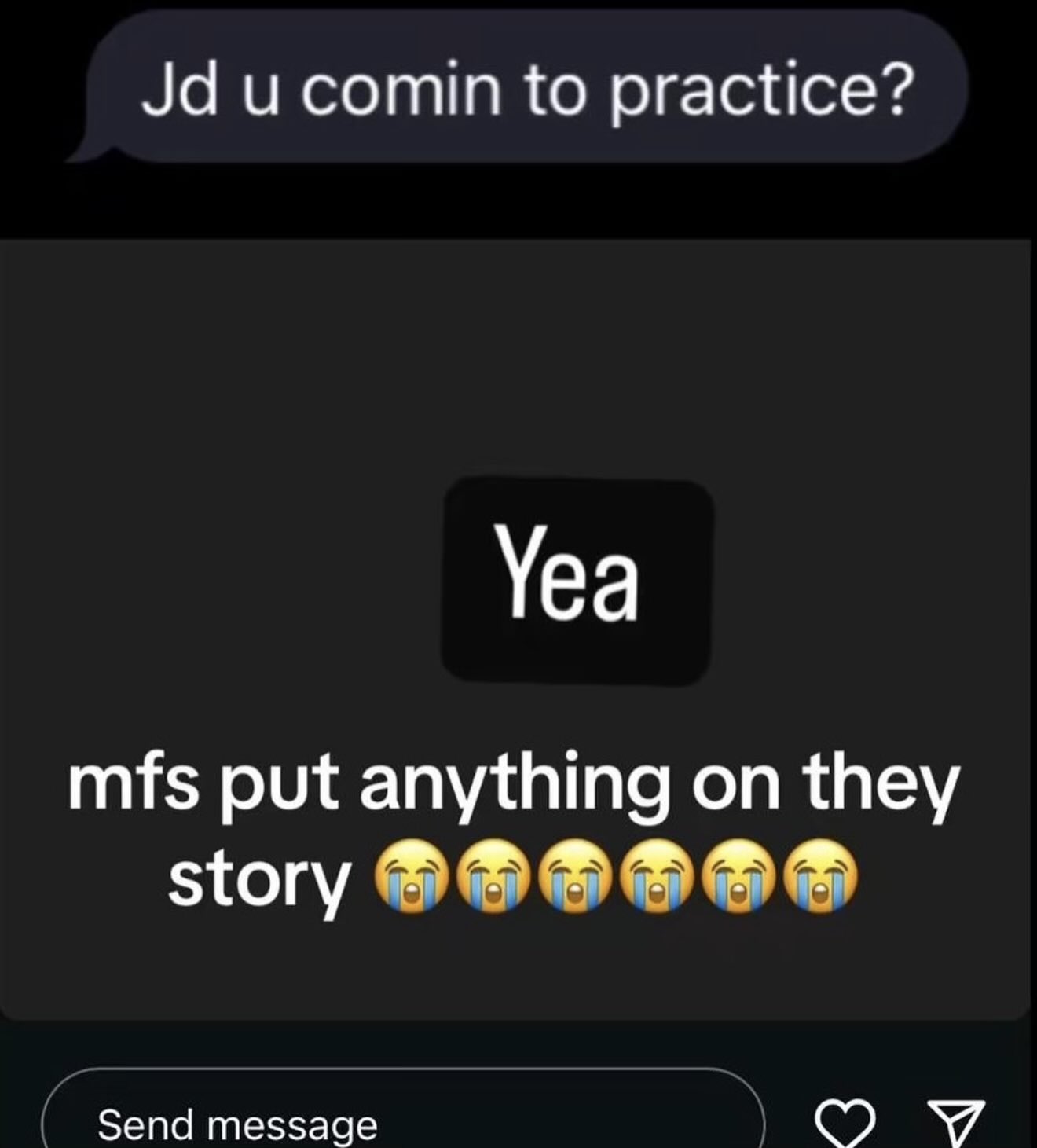 Mfs put anything on they story