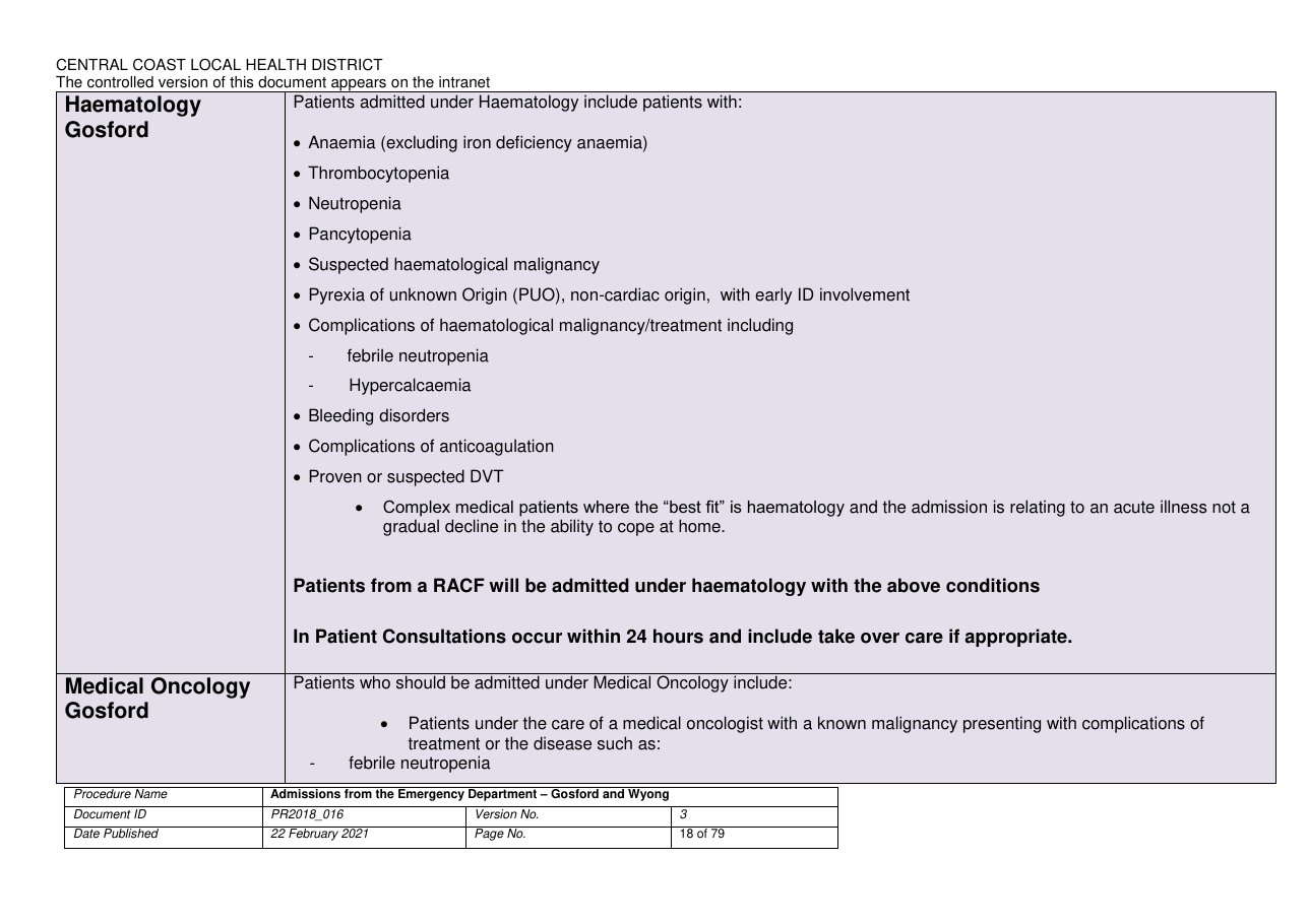 Admission Criteria CCLHD page 18 of 79