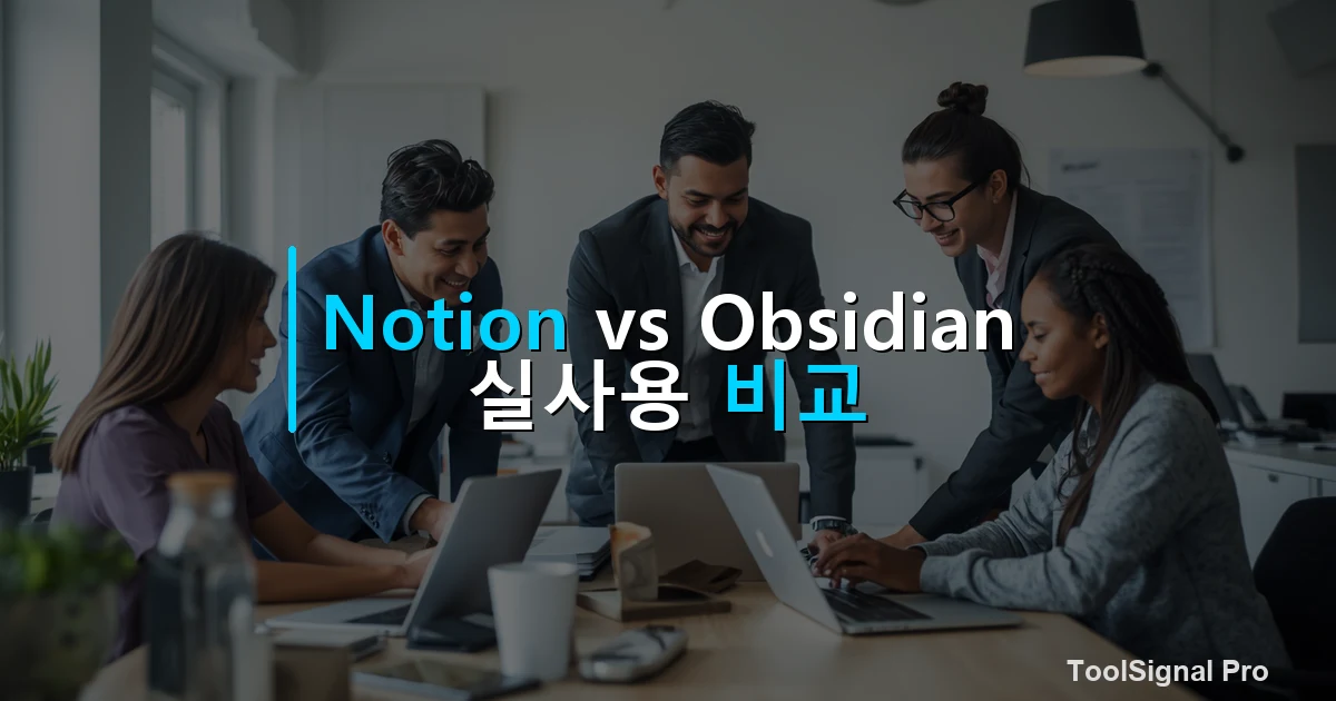 Notion vs Obsidian 실사용 비교 — 비교 썸네일