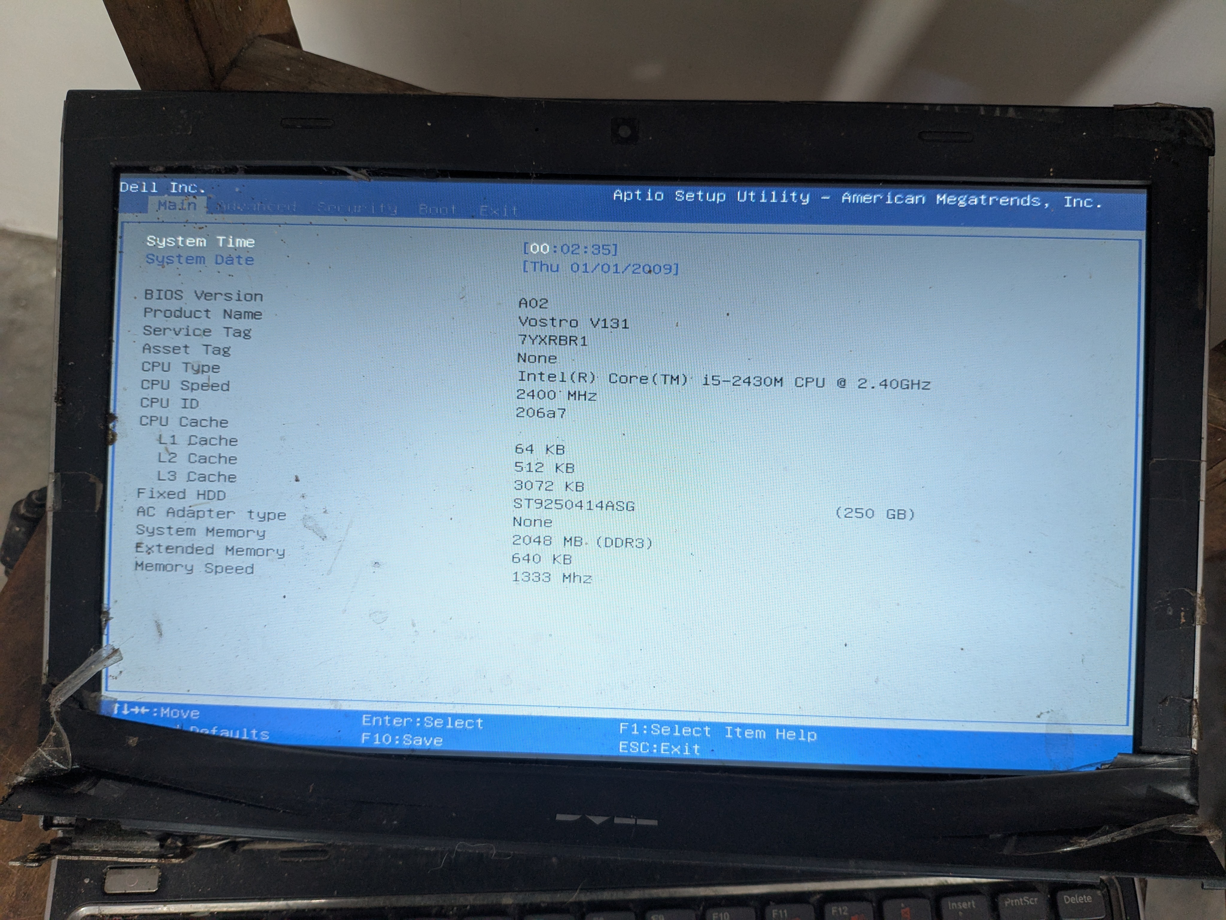Laptop Dell Vostro V131 Core i5