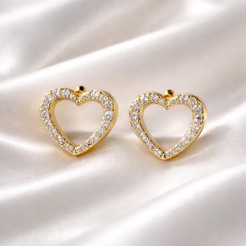 S. Steel Diamond Hearts