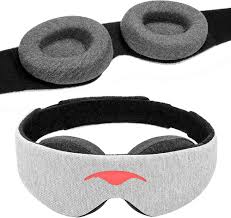 Manta Sleep Mask, 100% light blocking (earplugs + case incl.)