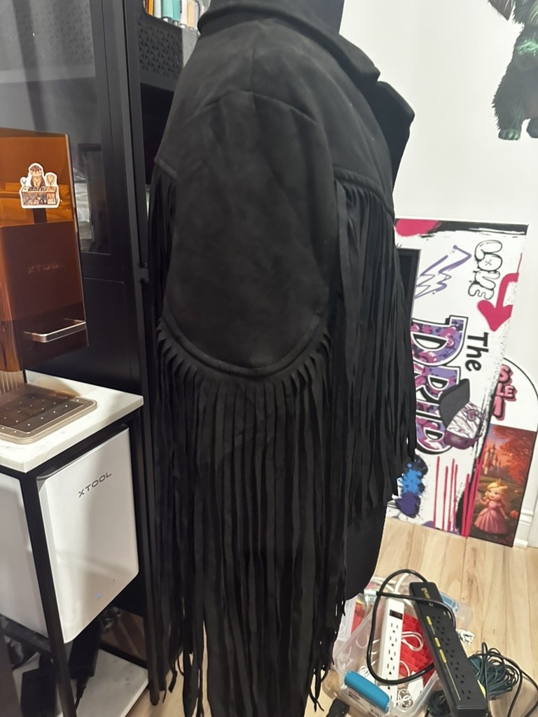 Fringe on the inexpensive jacket