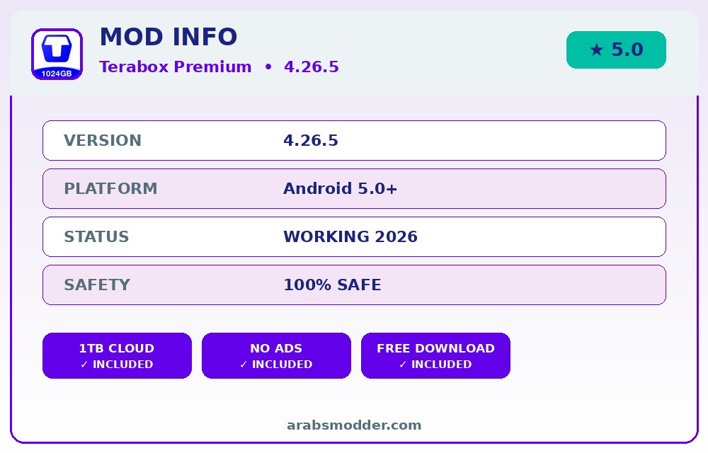 TeraBox v4.26.5 — info