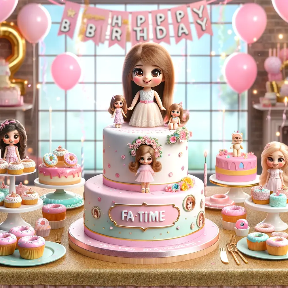 birthday cakes doll